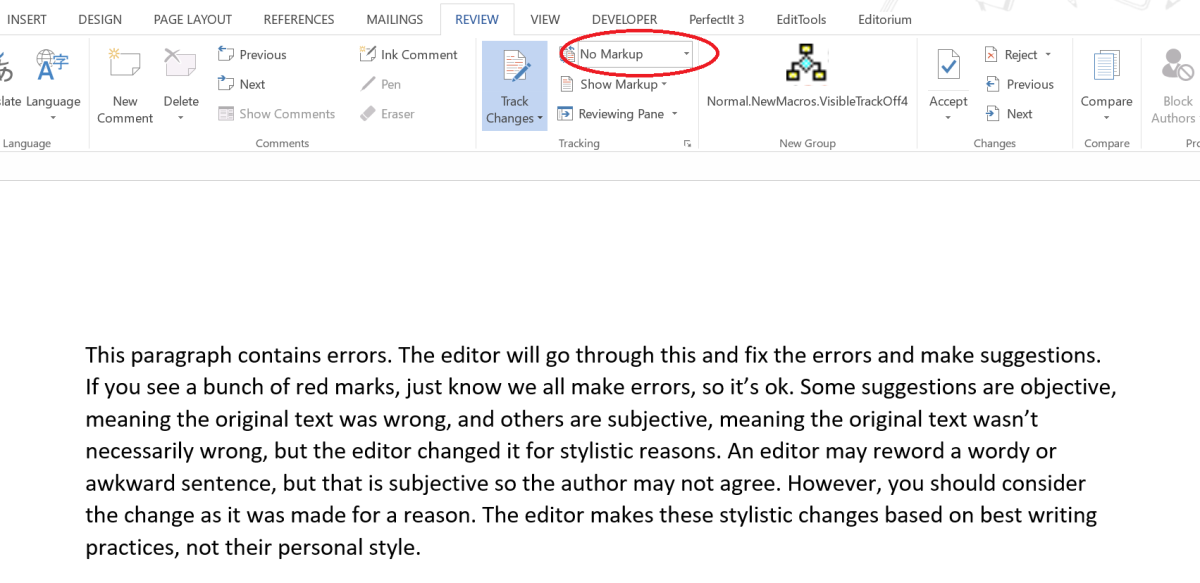 How to Use Word’s Track Changes – Katie Chambers | Book Editor ...