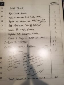 master to-do list